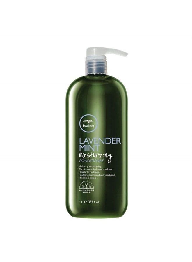 Tea Tree Lavender Mint Moisturizing Conditioner, Hydrates + Soothes, For Coarse + Dry Hair, 33.8 fl. oz.