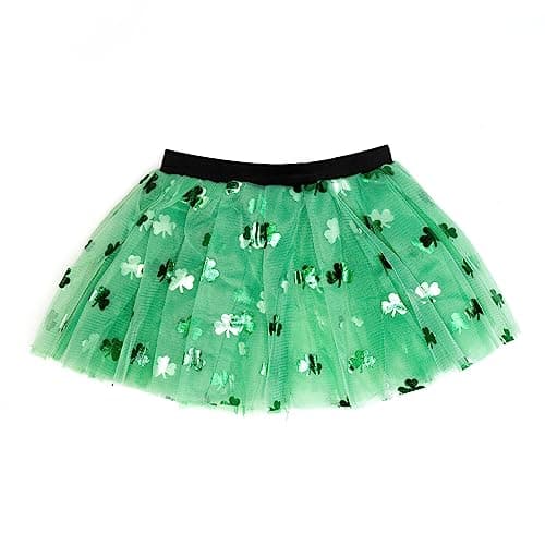 Gone For a Run Shamrock Running Tutu Skirt for Women | Adult Tutus | Lightweight | Green St Patricks Day Running Costume
