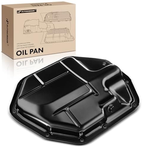 A-Premium Lower Engine Oil Pan Sump with Drain Plug Compatible with Nissan Cube 2009-2014 1.8L, Sentra 2007-2012 2.0L, Tiida 2007-2012 1.8L, Versa 2007-2013 1.8L, Replaces 11110-EN20A