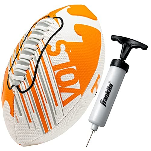 Franklin Sports Tennesseee Volunteers Foam Football - Youth Mini Football for Kids - 8.5" Junior Soft Foam Ball - SPACELACE Easy Grip Cover - Perfect Toy for Kids