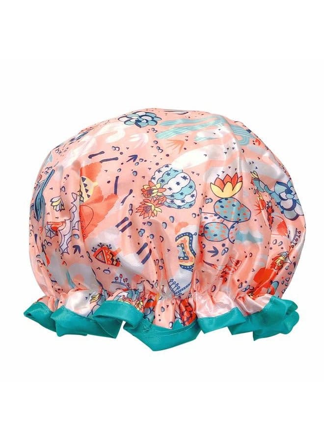 Shower Caps for Long Hair, Llamas, One size