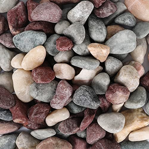 Ausluru 5lbs Natural River Rocks Polished Pebbles for Plants Garden 12 inch Decorative Countryside Stones Ideal for Fish Tank Vases Crafting Garden Landscaping RocksCountryside
