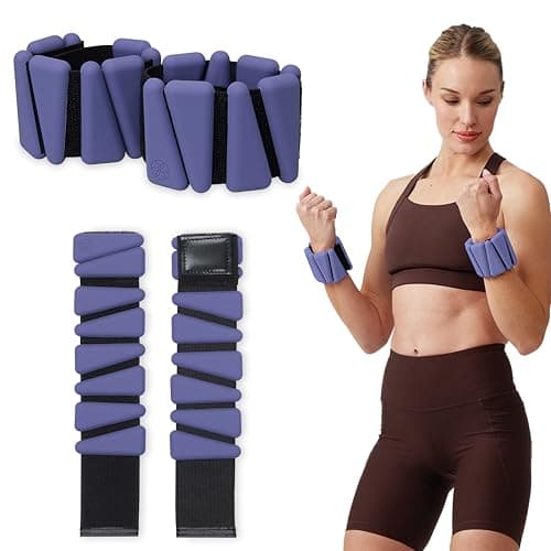 Gaiam Wearable Bracelet to Strengthen Tone Sculpt Adjustable Ankle Weights for Women Men for Yoga
