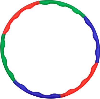 Hula Hoop Zig Zag for Adult Kids Quality Exercise Fitness Ring,8 Interlockable Pieces Multi Colour Big hola Hoop