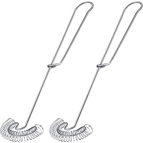 Patelai 10 Inch Scandinavian Flat Stainless Steel Egg Whisk (2 Pieces)