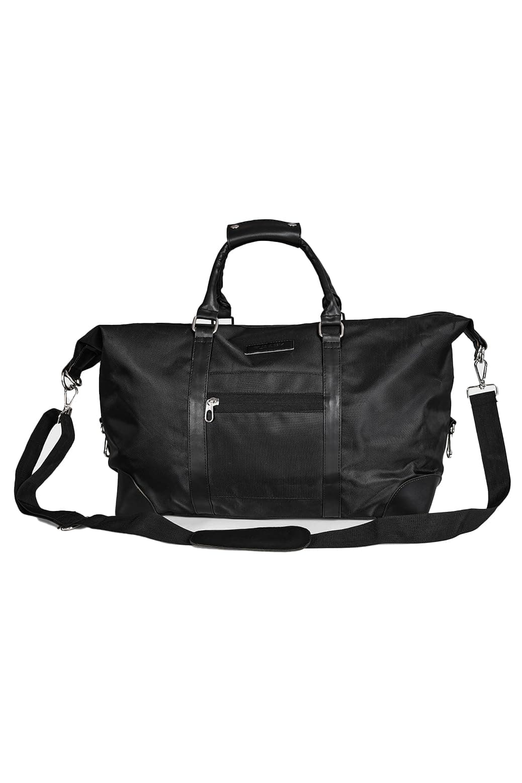 FUAARK Unisex 40L Gym Duffel Bag with Water-Resistant Fabric & Multiple Compartments Black