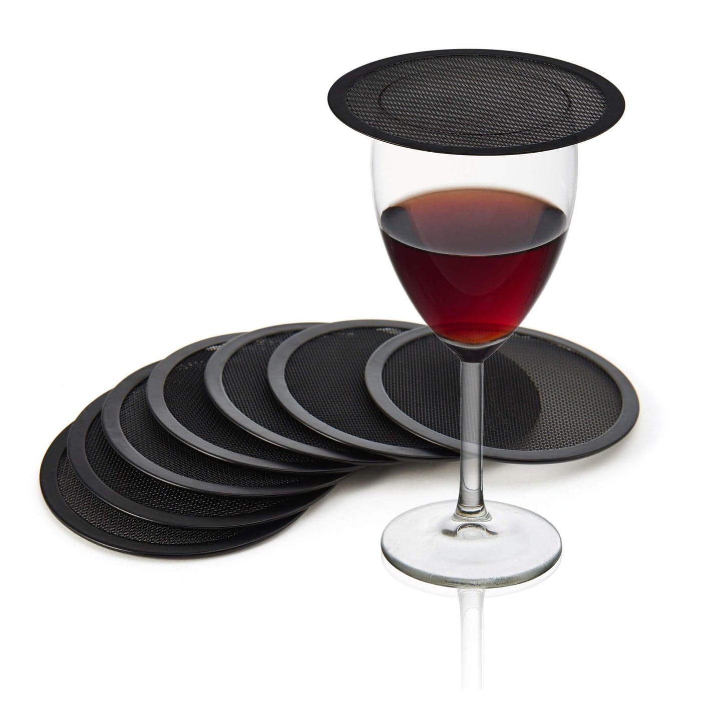 Gourmet Basics by Mikasa Outdoor Drink Covers with Bug Screen Black