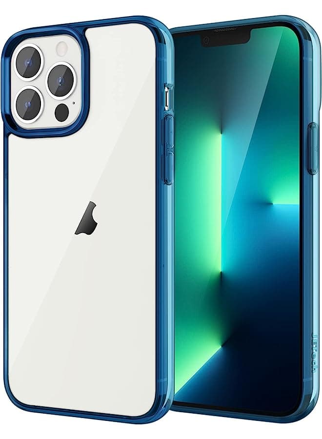 2 In 1 Case For Iphone 13 Pro Max 6.7-Inch, With 2-Pack Screen Protector, Non-Yellowing Shockproof Bumper Phone Cover, Full Coverage Tempered Glass Film (Clear)