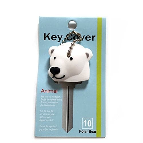 Key Cover/Key Caps/Key Holder/Keycaps - Cute Animal Pet Faces (Polar Bear)