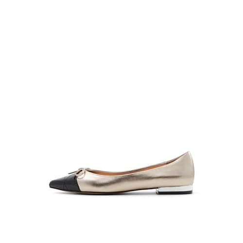 ALDO Women's Maddelyn Ballet Flat, Silver, 8.5