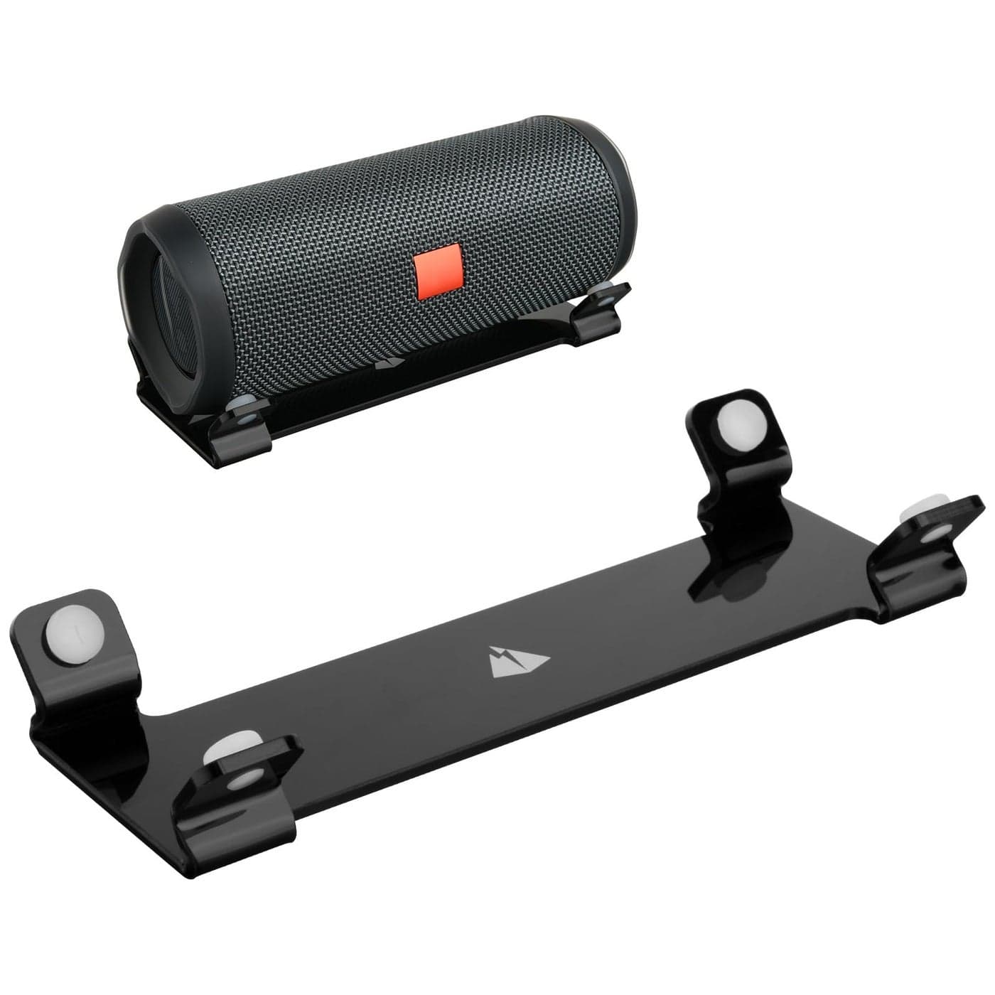 Desktop Stand for JBL Flip 4/FLip 5/Flip 6, TXEsign Acrylic Bluetooth Speaker Stand Holder Desk Display Stand Table Stand Holder for Cylindrical Speakers(Black)