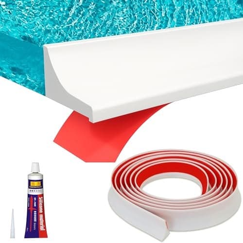 URBANMONK 2-Meter Self Adhesive Sink Water Stopper for Kitchen Slab | Bathroom Silicone Water Stopper for Kitchen Sink with Glue Stick | Water Stopper for Bathroom