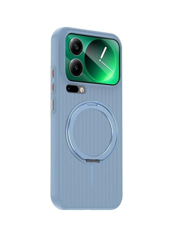 Matte Protective Case Compatible with Xiaomi 17 Pro Max (2025), 【360° Rotating Stand】 【Magnetic Wireless Charging】 Shockproof Protective Case