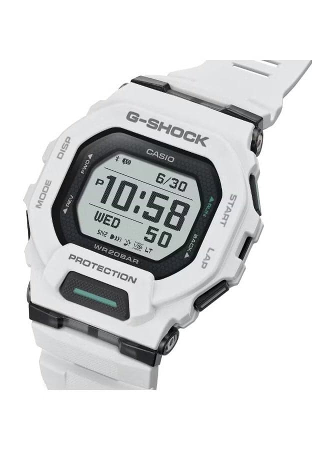 Casio G-Shock GBD-200-7DR Digital White Resin Band Men's Watch