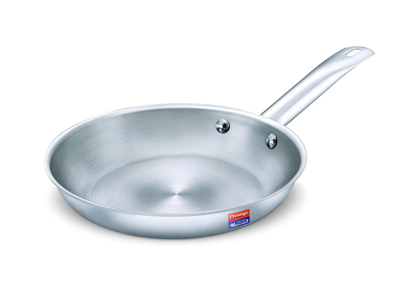 Prestige 24cm/1.75L Tri-Ply Stainless Steel Splendor Fry Pan| Gas & Induction Compatible| Even Heat Distribution| Strong and Durable| Thick Gauge