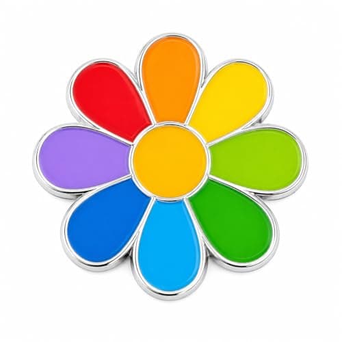 Daisy Metal Car Sticker Cute Flower Decal Zinc Alloy Daisy Emblem Exterior Car Decoration for Women Colorful