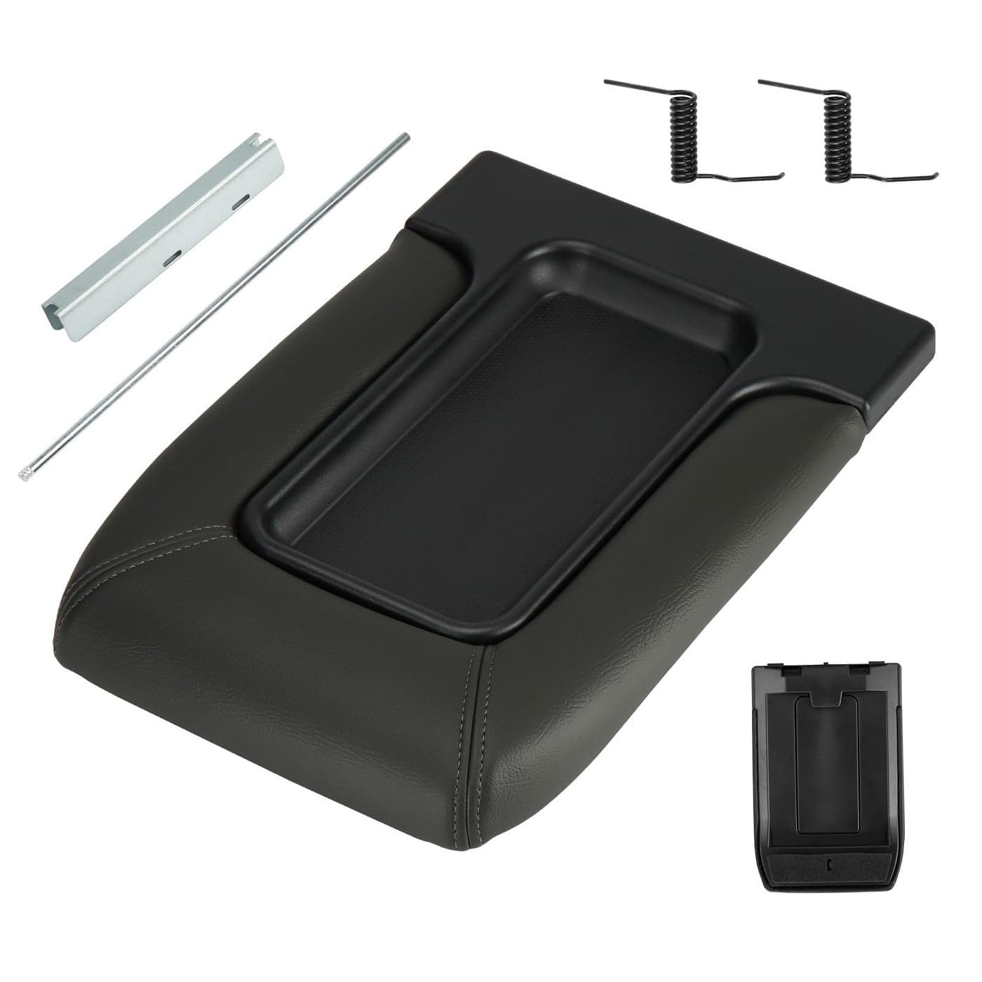 Youxmoto Center Console Lid Armrest Cover Fit for Chevy Silverado 1500 2500 3500 HD 20012006 AvalancheTahoeSuburban Fit for GMC Sierra Dark Grey Fits 19127364 19127366