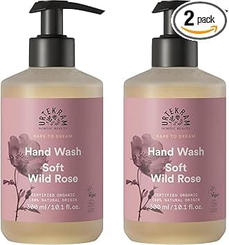 Urtekram Hand Wash Moisturizing Wild Rose 300 ml Vegan Organic Natural Origin Pack of 2