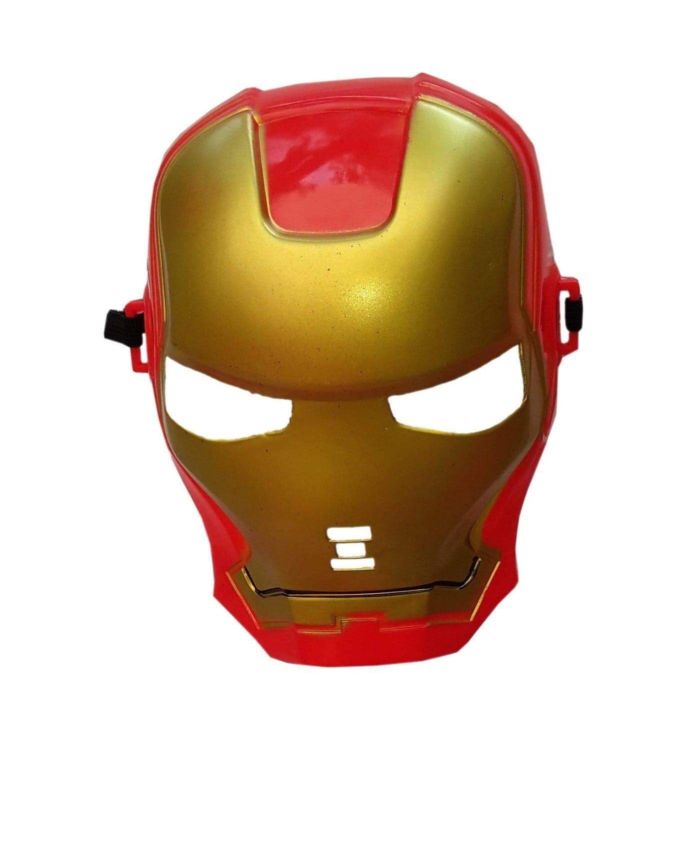 Kaku Fancy Dresses Iron Super Hero Face Mask Costume Accessories -Red-Golden, Free Size, For Boys