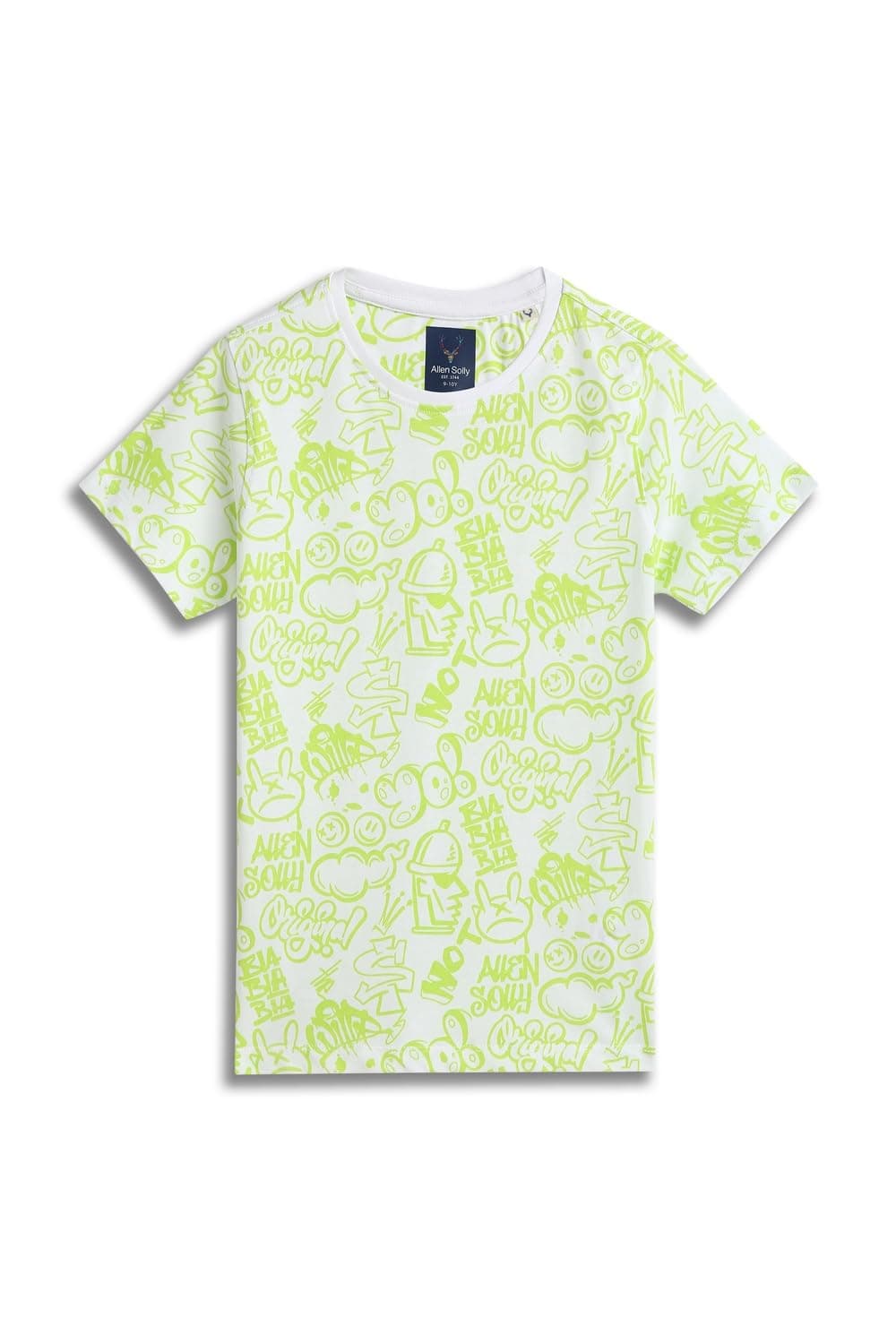 Allen Solly Boy's T Shirt White-Green