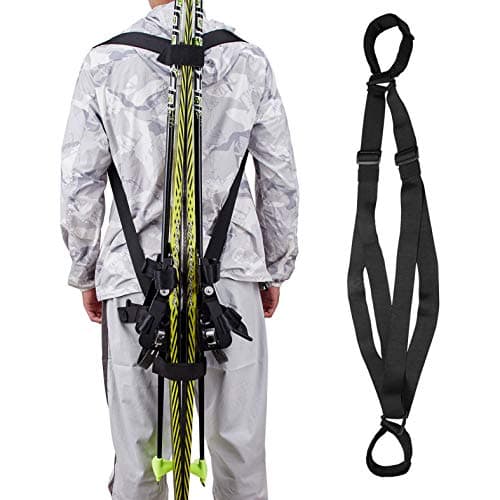 Ski Strap and Pole Carrier - Great for Carrying Ski - Men, Women and Kids