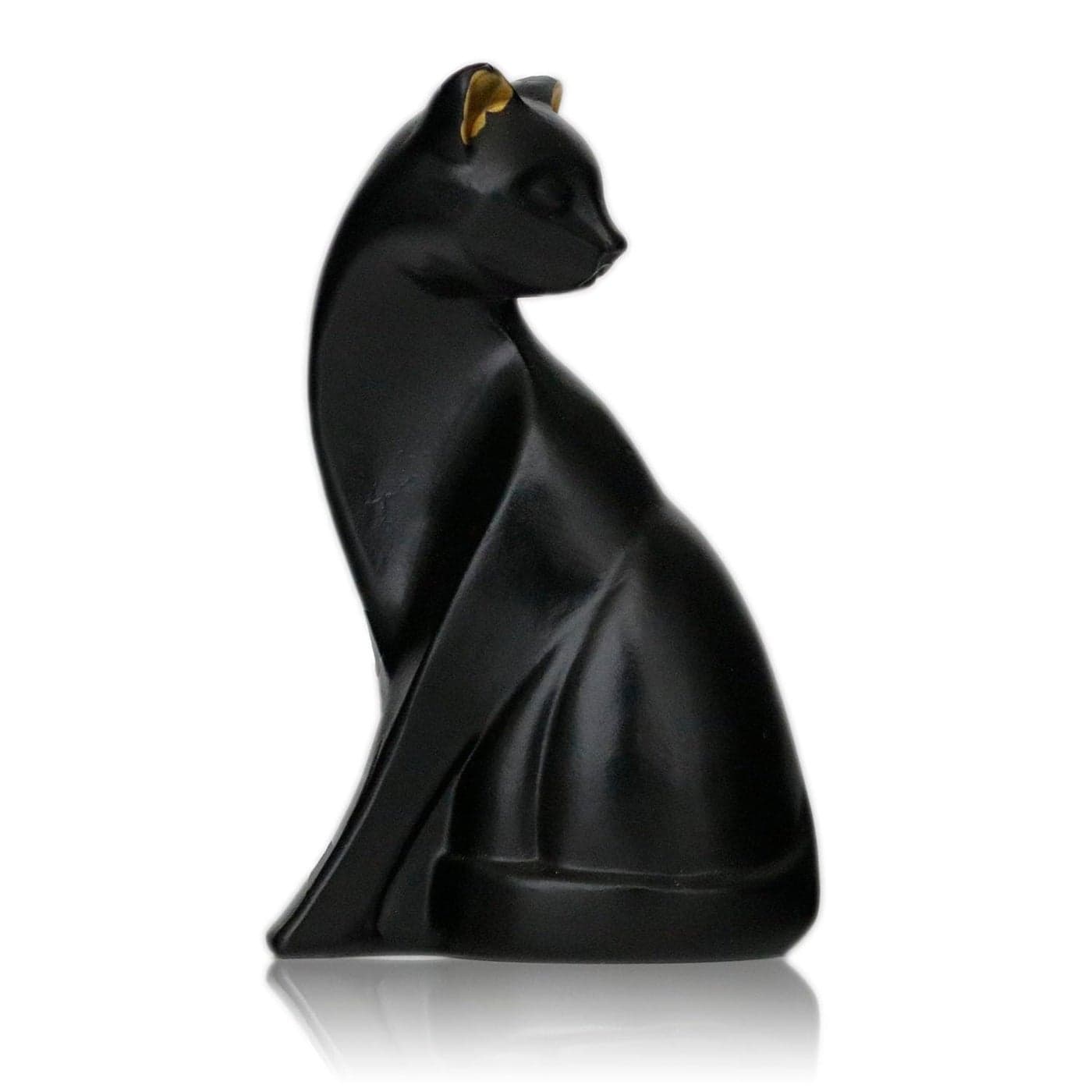 Wisifayardin Black Cat Figurines Cat Statue Whimsical Cat Decor for Cat Lover Cat Room Decor Egyptian Bastet Cat 3 L X 2 W X 5 H