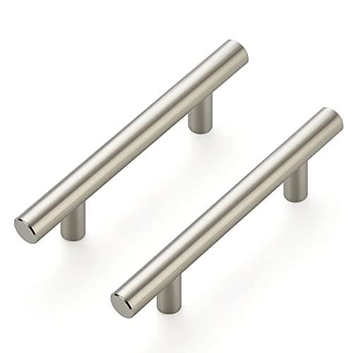 Ravinte 50 Pack | 5 Inch Cabinet Pulls Brushed Nickel Stainless Steel Kitchen Cupboard Handles Cabinet Handles 5 Inch Length, 3 Inch Hole Center