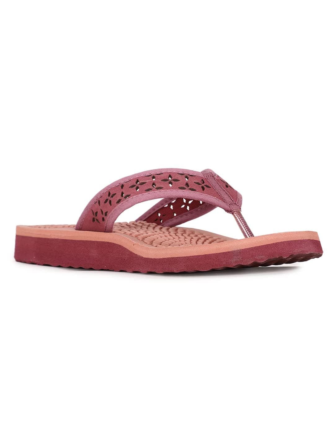 Bata womens NEW SUNDROP MAROON Flip Flops - 4 UK (5715741)