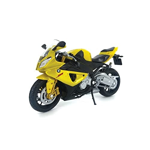 Welly Die Cast Motorcycle Yellow Compatible with S1000RR 118 Scale