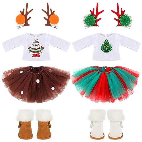 Kajaia 8 Pcs Doll Clothes 18 Inch Doll Clothes and Accessories Dress Flip Flops Hat Outfit Swimsuit Accessories for 18 InchStylish