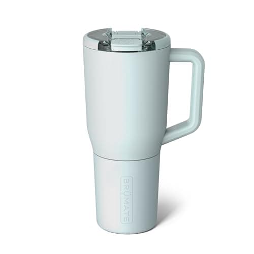 BrüMate Müv - 35oz 100% Leak Proof Insulated Coffee Mug with Handle & Lid - Stainless Steel Coffee Travel Mug - Double Walled Coffee Cup (Blue Agave)