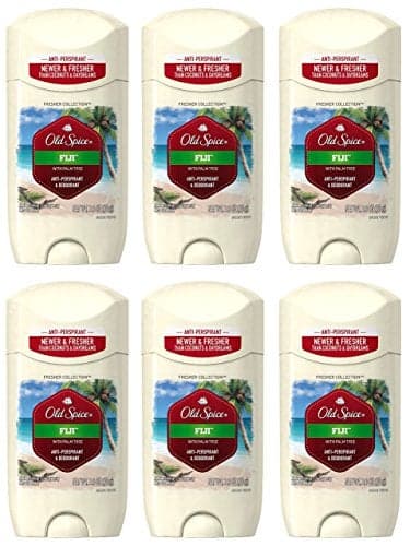 Old Spice Antiperspirant and Deodorant for Men Fiji with Palm Tree Scent 26 Oz Pack of 6
