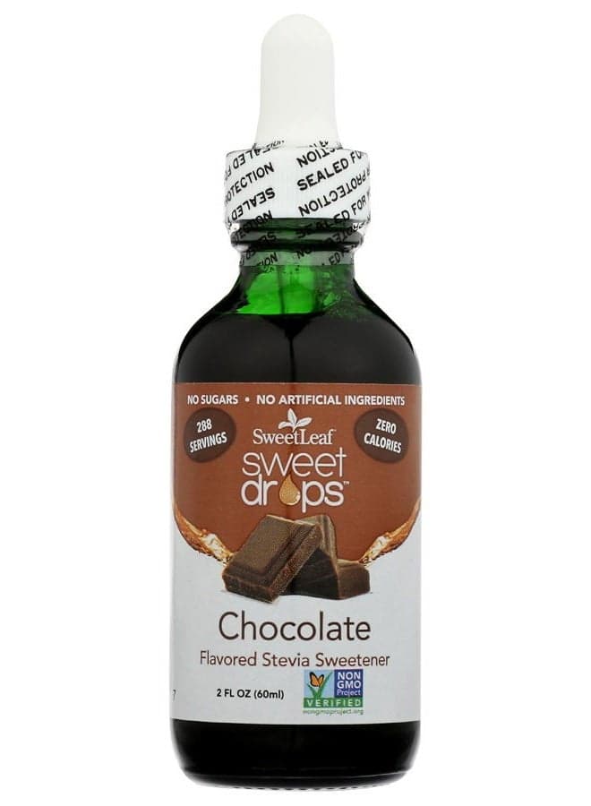 Sweet Drops- Flavored Stevia Liquid Sweetener, Organic Stevia Extract, Zero Calories, Gluten Free, Keto Friendly, Non GMO, Natural Flavors, Sugar Alternative - Chocolate, 2 Fl Oz (Pack of 1)