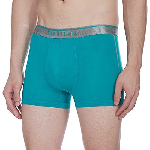 Van Heusen Men's Cotton Trunks (Pack of 1) (30041_Tropical Green_Small_Tropical Green_S)