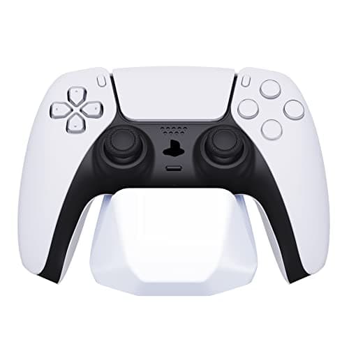 PlayVital Universal Controller Stand for Nintendo Switch 2 Pro Switch Pro Gamepad Stand for ps5 ps4 Controller Display Stand Holder forXbox Series XS Controller White