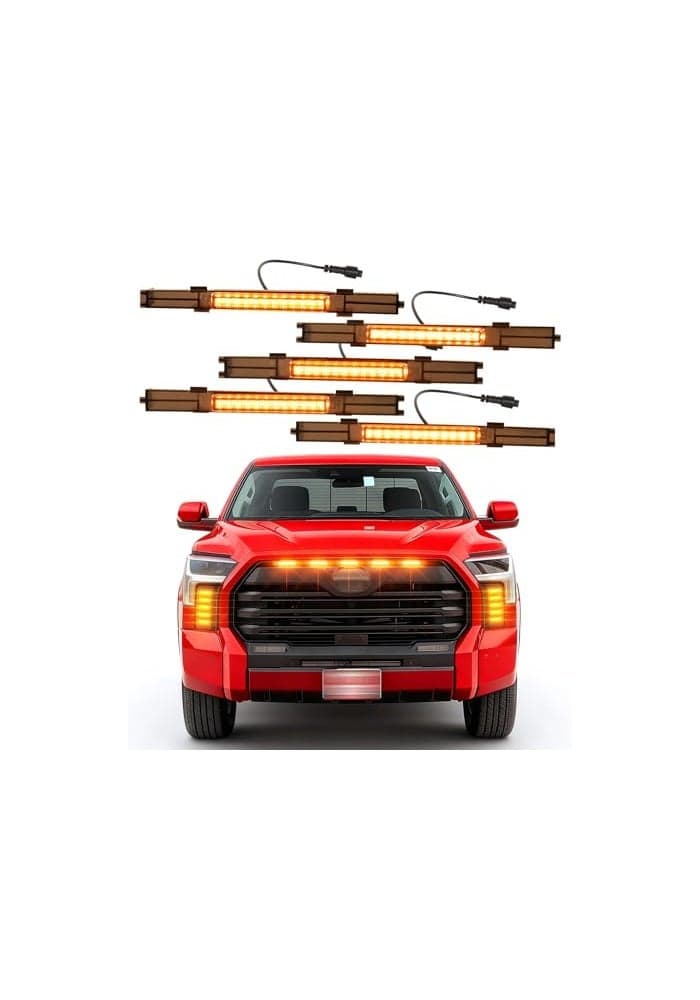 DirectSnap LED Grill Lights for 20222026 Toyota Tundra 3rd Gen Accessories Raptor Grille Light Bar Only Fits SRSR5Limited Amber