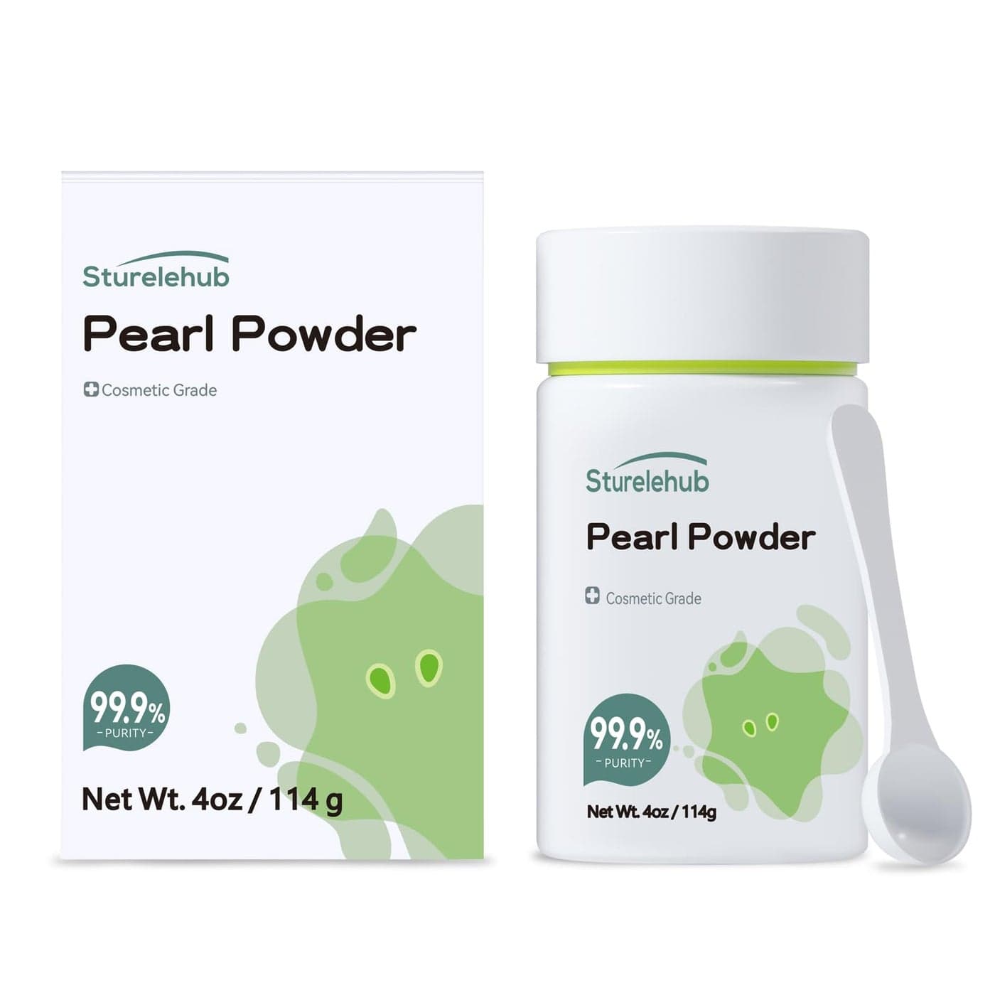 Sturelehub Pearl Powder 4OZ 114g 999 Purity Cosmetic Grade Organic Pearl Powder For DIY Mask Cream And Lotion Organic Pearl Powder For Homemade Cosmetics
