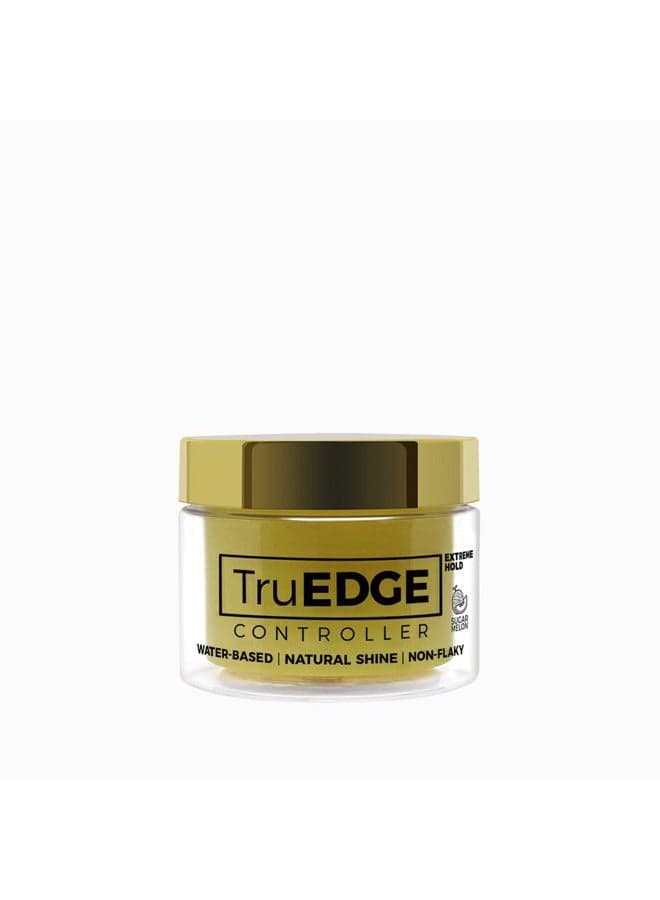 (Sugar Melon) - TruEDGE Controller Extreme Hold Water-Based Pomade - Ntaural Shine & Non-Flaky Scented Edge Control - Perfect for Hair-Braiding (Sugar Melon)