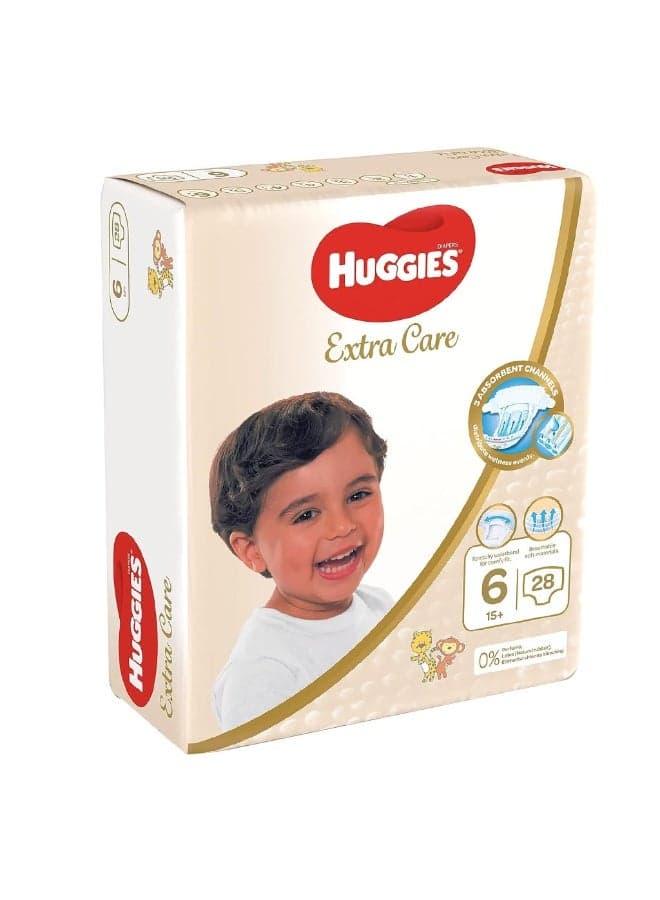 Extra Care Baby Diapers, Size 6, 15+Kg, Pack of 28’s