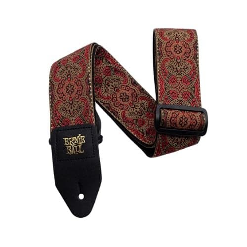 Ernie Ball Jacquard Guitar Strap, Crimson Paisley (P04162)