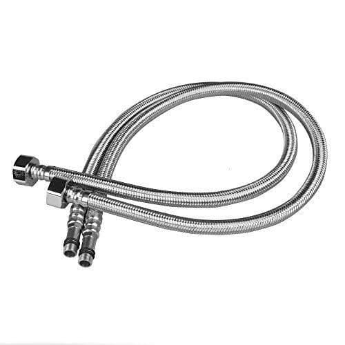 SCW™ BATHROOM KITCHEN BASIN MIXER HOT & COLD TAP HOSE CONNECTION PIPE WITH 60CM STAINLESS STEEL WITH 2 PIS Made In India Manufacturing