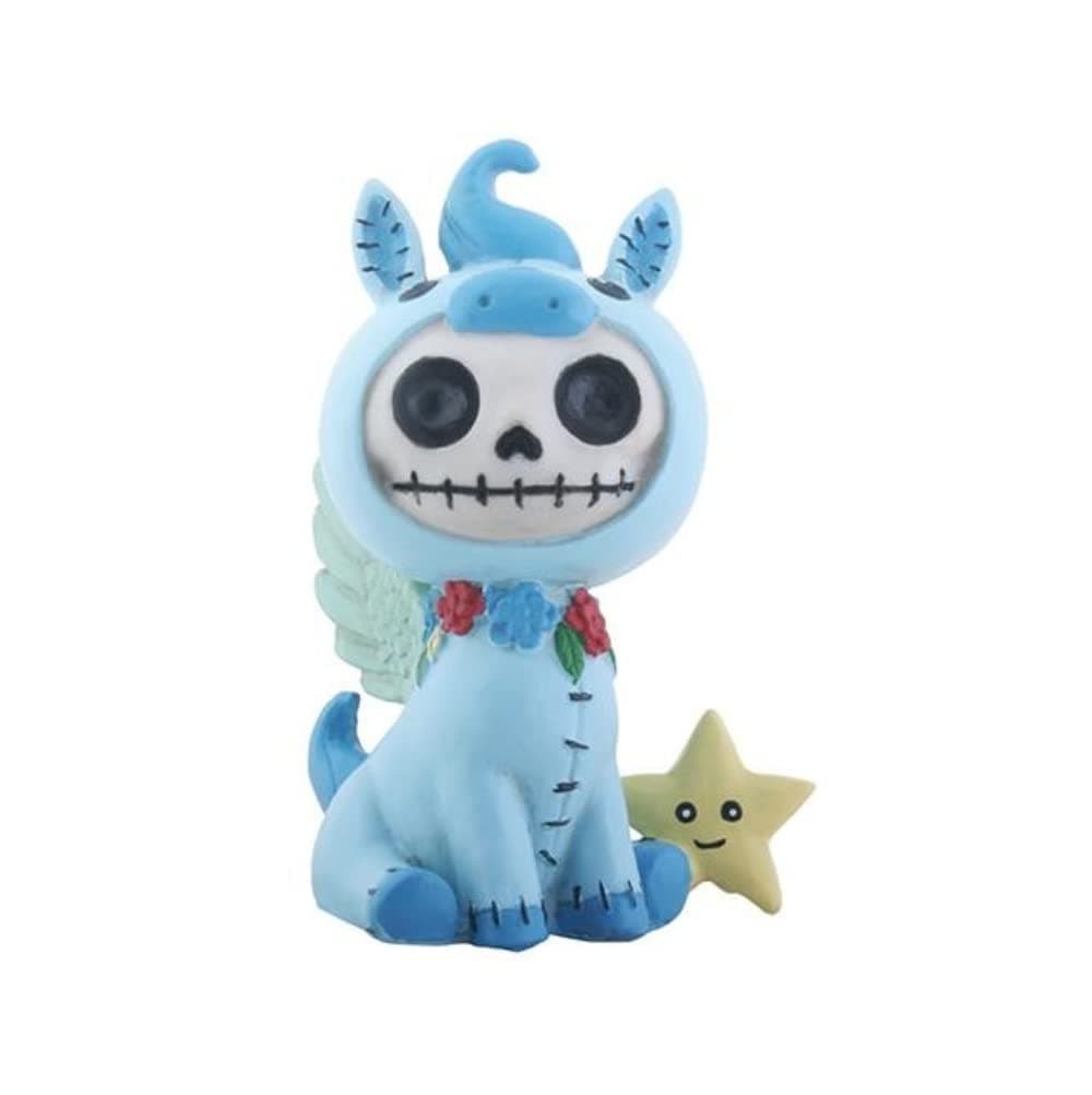 SUMMIT COLLECTION Furrybones Pegs Signature Skeleton in Blue Pegasus Costume with Star Buddy