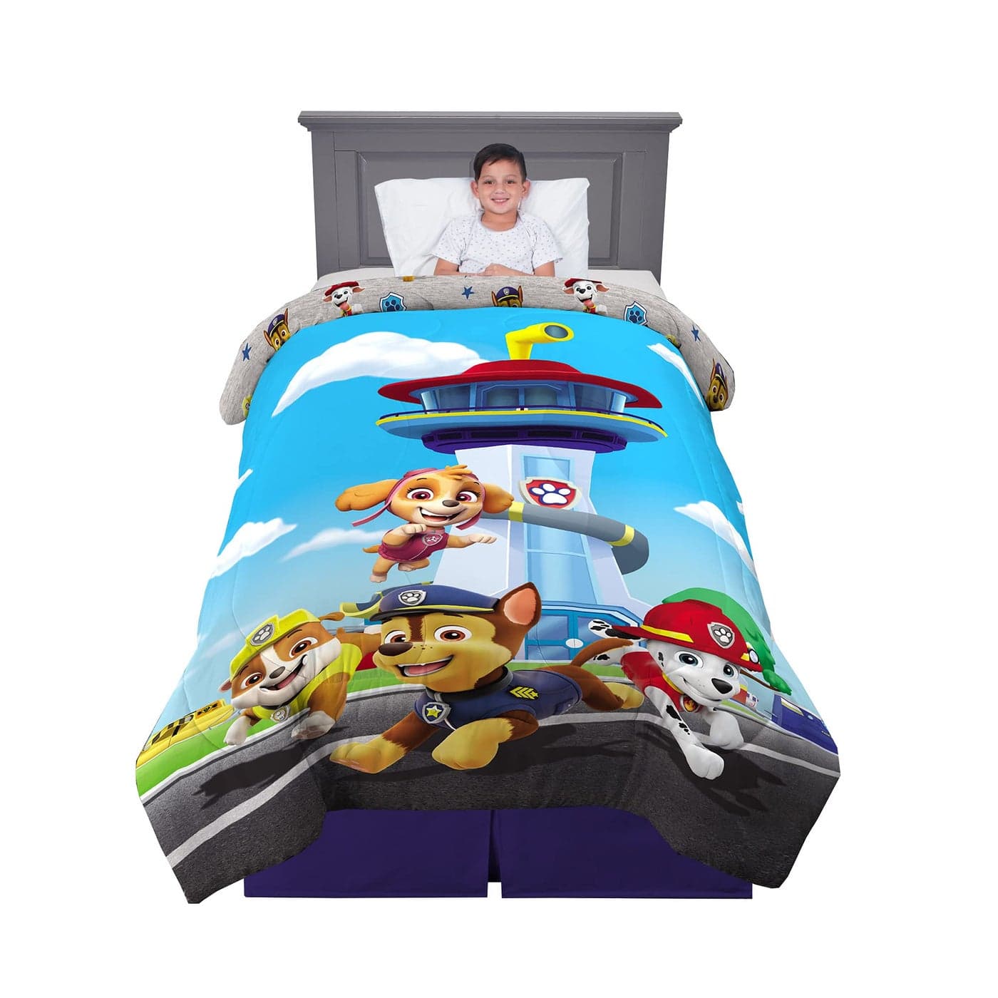 Franco Kids Bedding Super Soft Microfiber Reversible Comforter TwinFull Paw Patrol