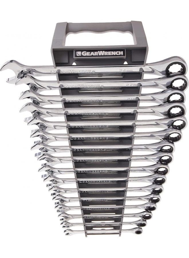 GEARWRENCH XL Ratcheting Combination Metric Wrench Set 16 Pc., 12 Point - 85099