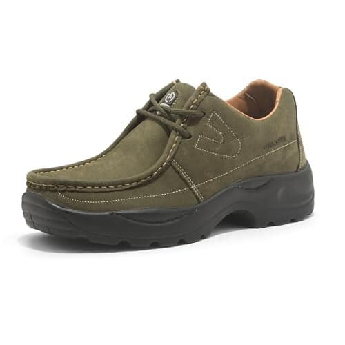 Woodland Men's Olive Leather Casual Shoe-11 UK (45 EU) (G 4035ONW)