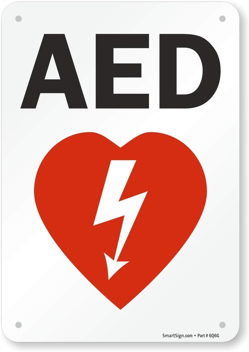 SmartSign AED Sign 7 x 10 PlasticS0075PL10