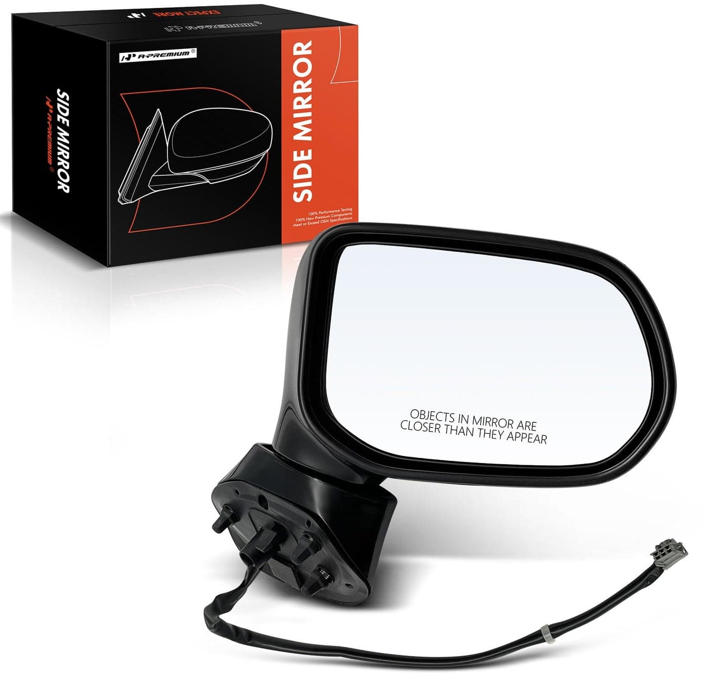 APremium Passenger Side Power Door Mirror Compatible with Honda Civic 20062011 NonHeated Manual Folding Black Outside Rear View Mirror Replace 76200SNAA01ZC