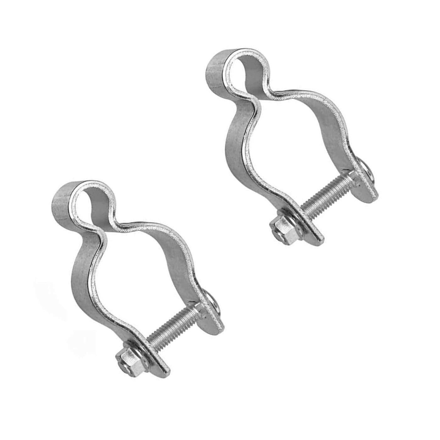 2 Pack 238inch Chain Link Fence Frame Gate Post HingeGalvanized Steel Zinc Plated Pipe Gate Hinge for 238 Outside Diameter PostPipe NutBolt Included for Hinge