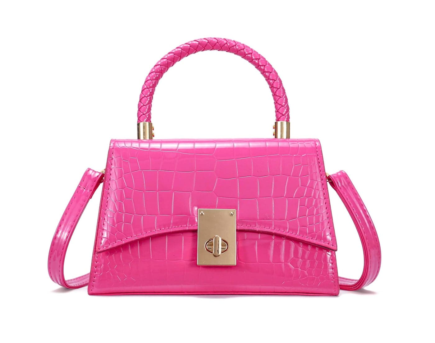 JHVYF Women Small Crossbody Bags Shoulder Bag Classic Satchel Handbags Ladies Cute Purses Satchels bag mini purse Hot Pink