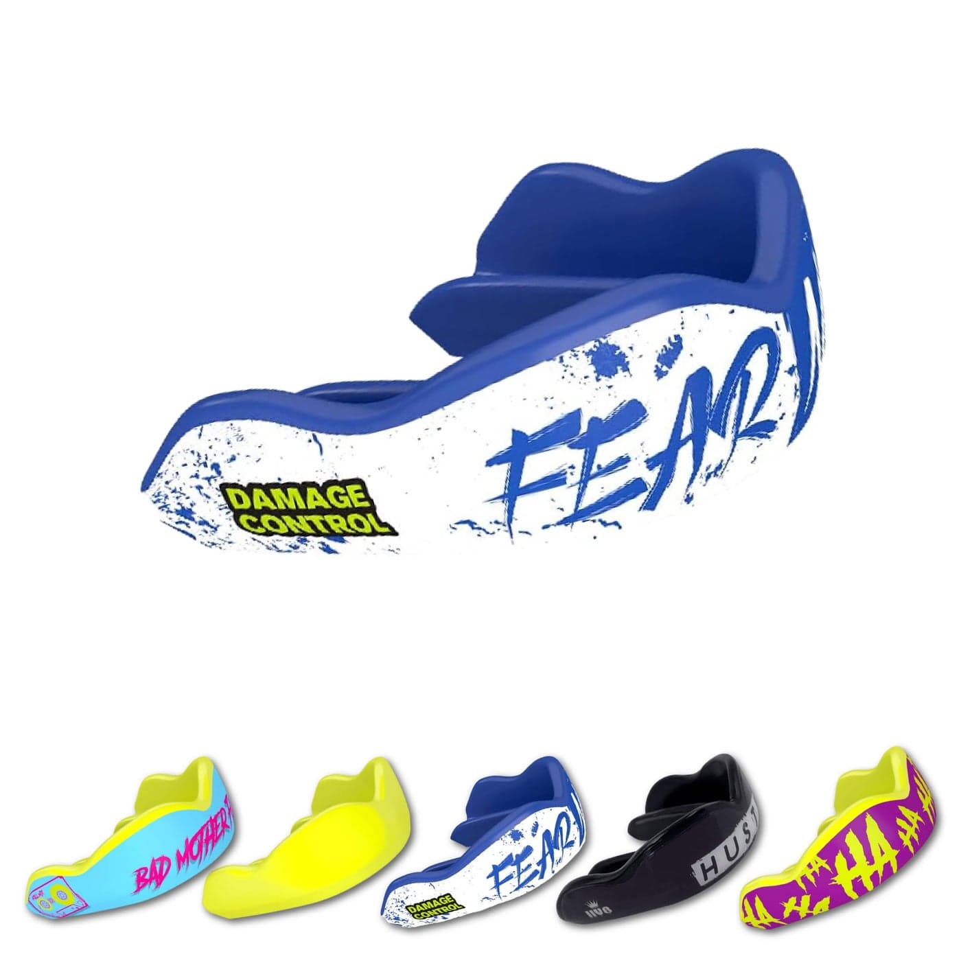 DAMAGE CONTROL HighImpact Mouth Guard Sports Mouthguard for Boxing Football Hockey Lacrosse Basketball Protects Teeth Jaw Protective Mouthpiece for Adults Youth Adult Fear None